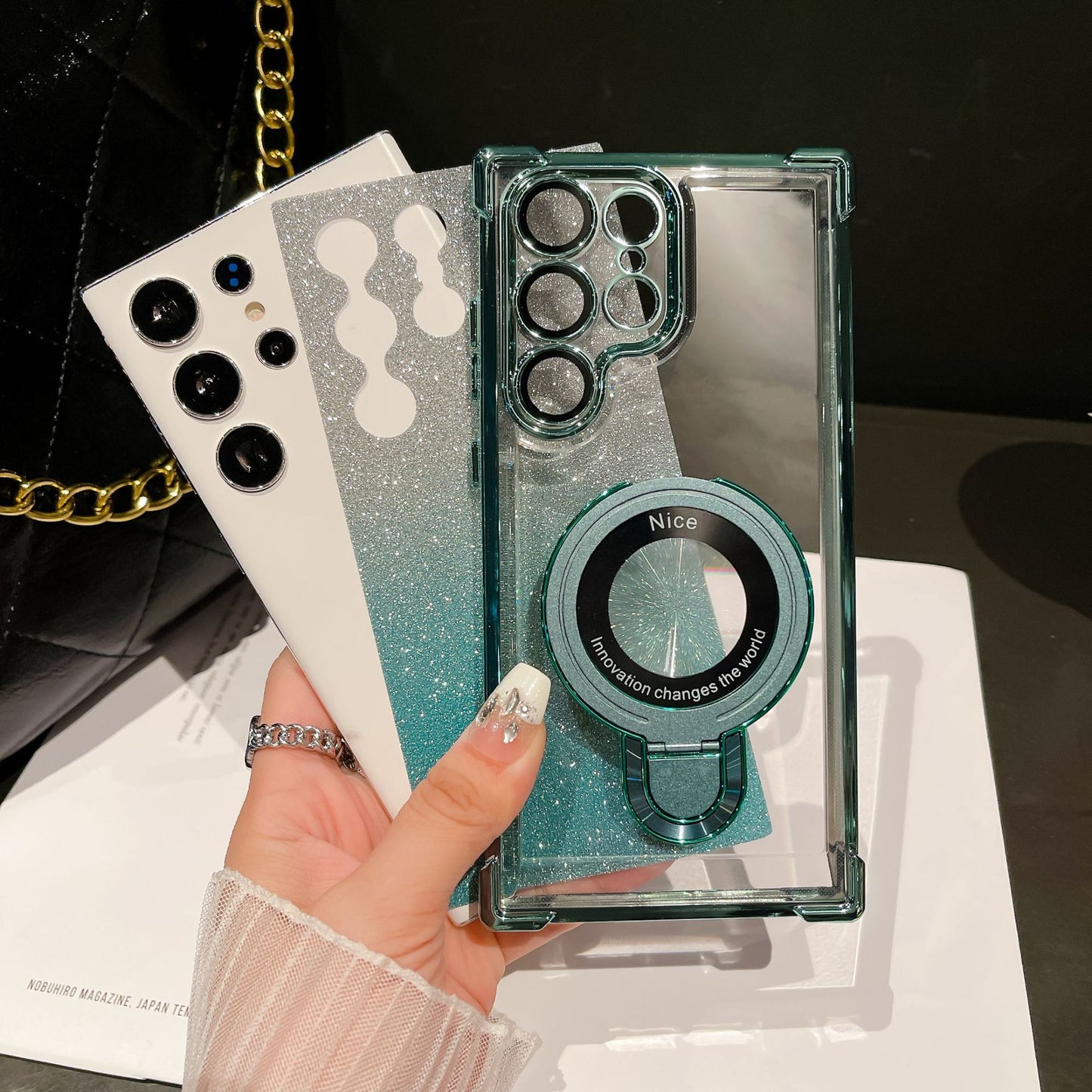Suitable For Samsung Series Electroplated Magnetic Mobile Phone Cases