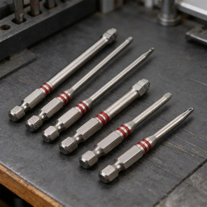 ✨🛠️Screwdriver Bits Set 6pcs with Magnetic Hex Shank Pagoda-Shaped Design in Multiple Sizes for Electric Drills and Wrenches