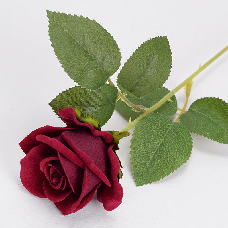 Multi-Color Real Touch Artificial Roses, 10 Pcs Long Stem Silk Faux Roses for Home Wedding Hotel Office Centerpiece Decor