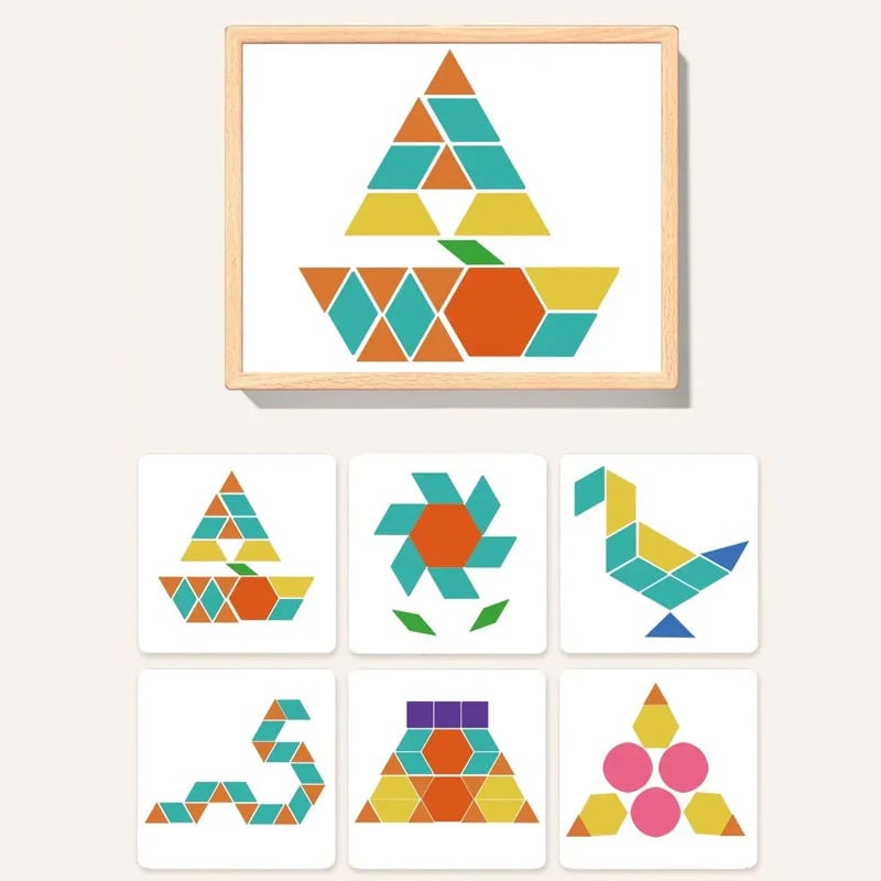 🔥Wooden Magnetic Pattern Block Puzzle Set🧩