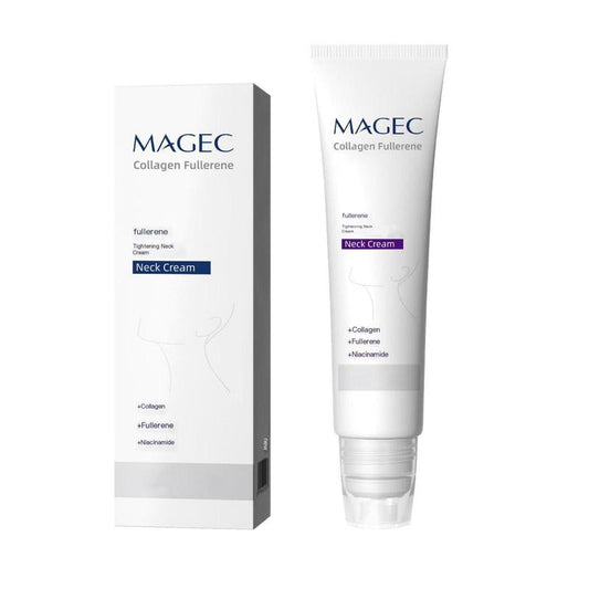 5-Roller Massage Neck Cream | Hyaluronic Acid + Vitamin C&E for Wrinkles & Double Chin