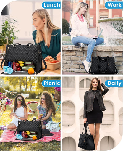 💼 The Ultimate 2-in-1 Tote Bag – Where Elegance Meets Functionality! 🍽️