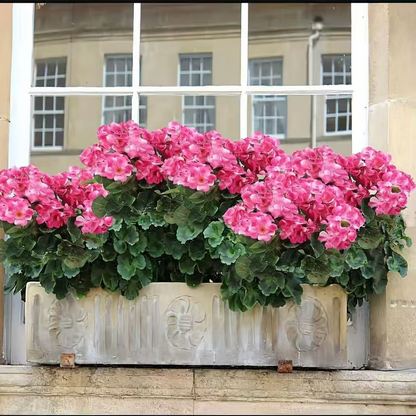 🌸 LAST DAY 49%OFF🌸 Bundles Artificial Geranium Flowers For Outdoors Geranium Flowers Outdoor Artificial Flowers UV Resistant Garden Plants Faux Flowers For Home Kitchen Table Centerpieces Patio Decor
