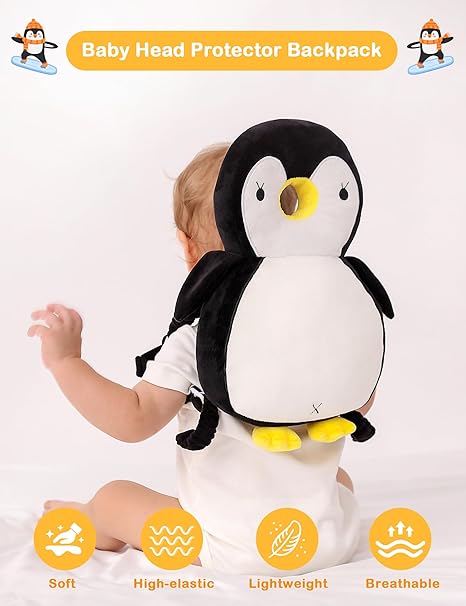 Baby head protection backpack, preventing falls when young children walk