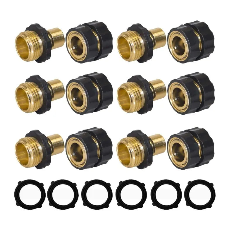 Garden water pipe quick connector