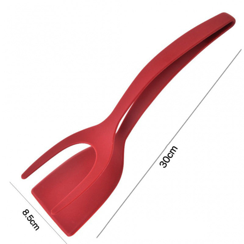 🔥🔥🔥50% OFF -Silicone 2-in-1 Grip and Flip Kitchen Tongs – Heat Resistant & Scratch Free