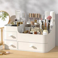 White three-drawer storage box