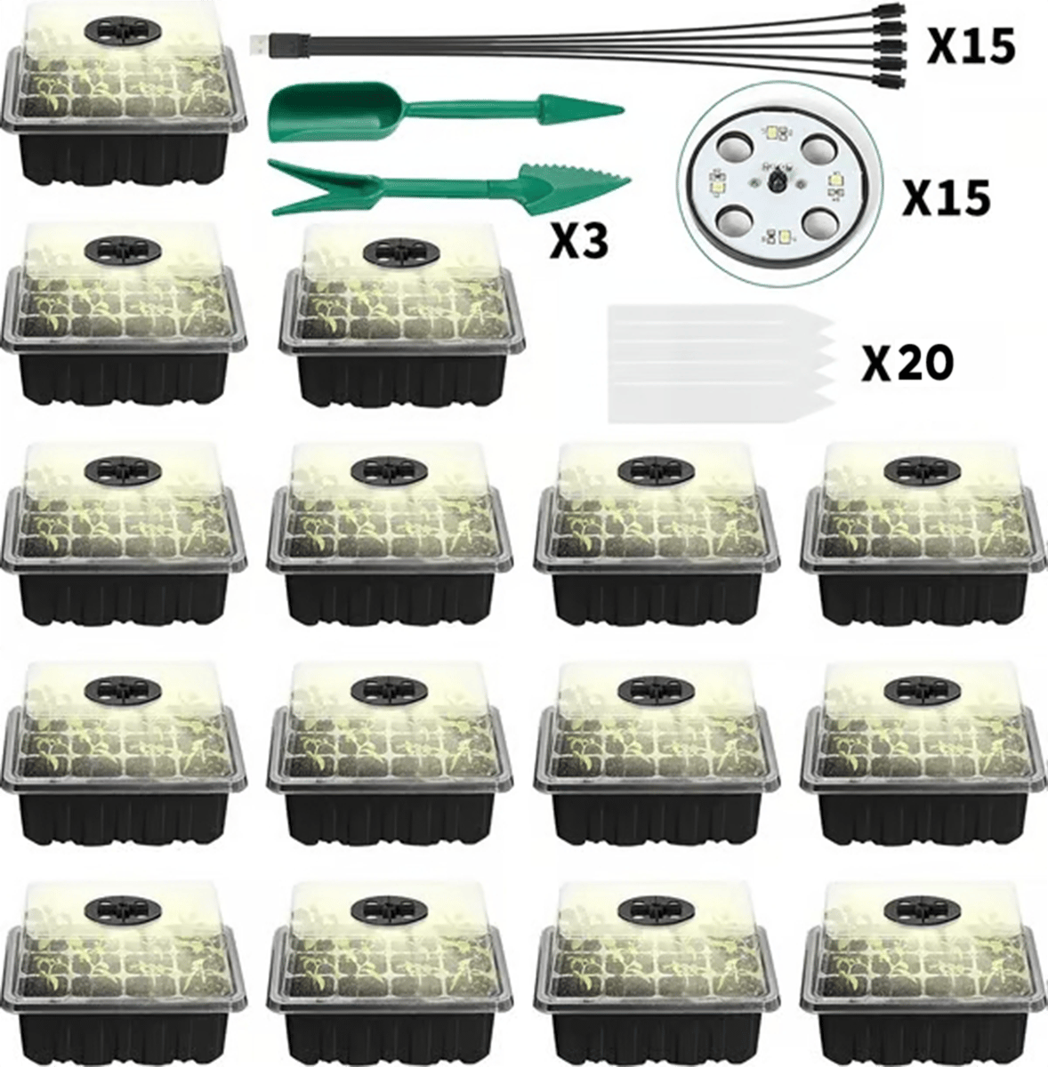 Adjustable Humidity Seed Starter Trays