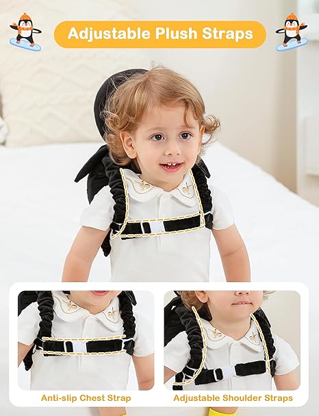 Baby head protection backpack, preventing falls when young children walk