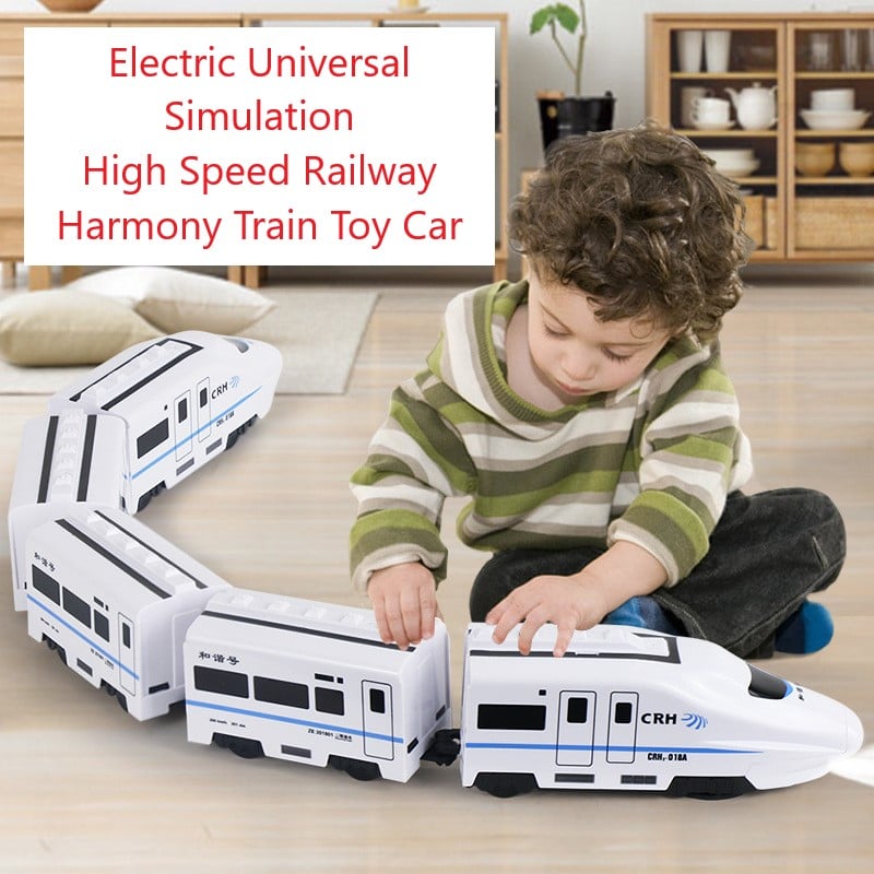 🎁 Hot Sale 50% OFF🚅Electric Universal Simulation High Speed Railway Harmony Train Toy