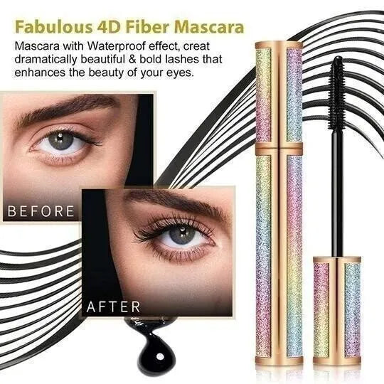 4D Waterproof Silk Fiber Thick Lengthening Mascara
