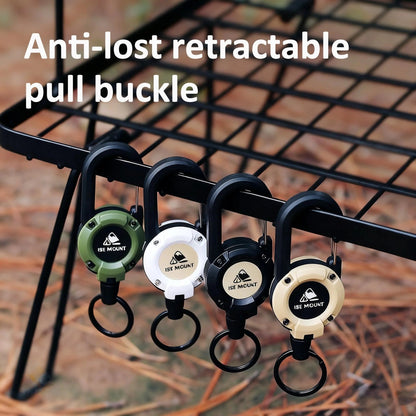 💥LAST DAY SALE 💥🏆Retractable Carabiner Keychain 🎣 – 65cm Steel Cord, Heavy-Duty Badge Reel, Lightweight EDC Tool for Keys, ID & Outdoor Use