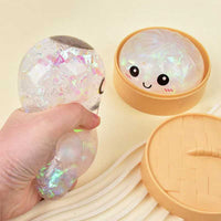 Transparent spherical leather ribbons