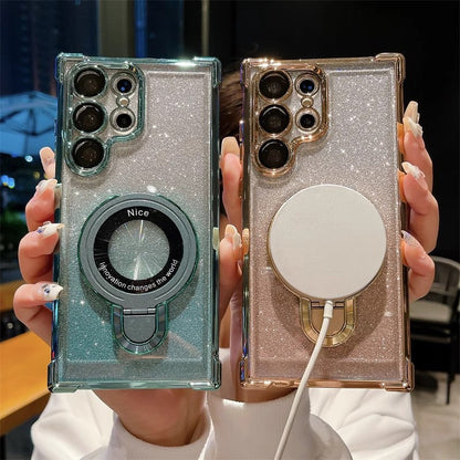 Suitable For Samsung Series Electroplated Magnetic Mobile Phone Cases