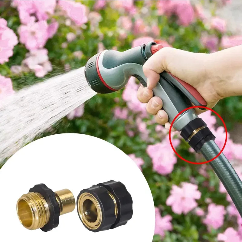 Garden water pipe quick connector