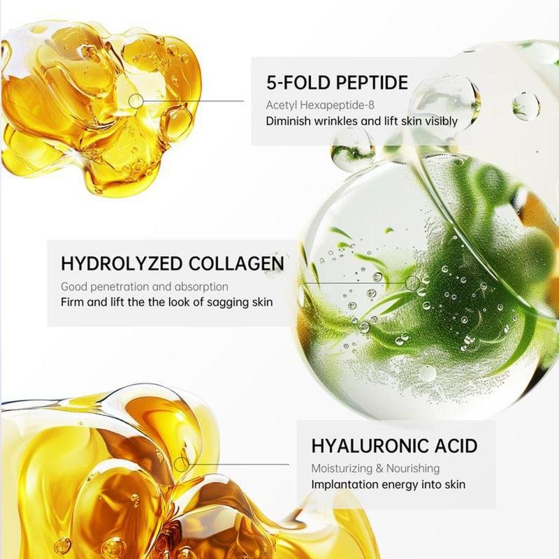 5-Roller Massage Neck Cream | Hyaluronic Acid + Vitamin C&E for Wrinkles & Double Chin