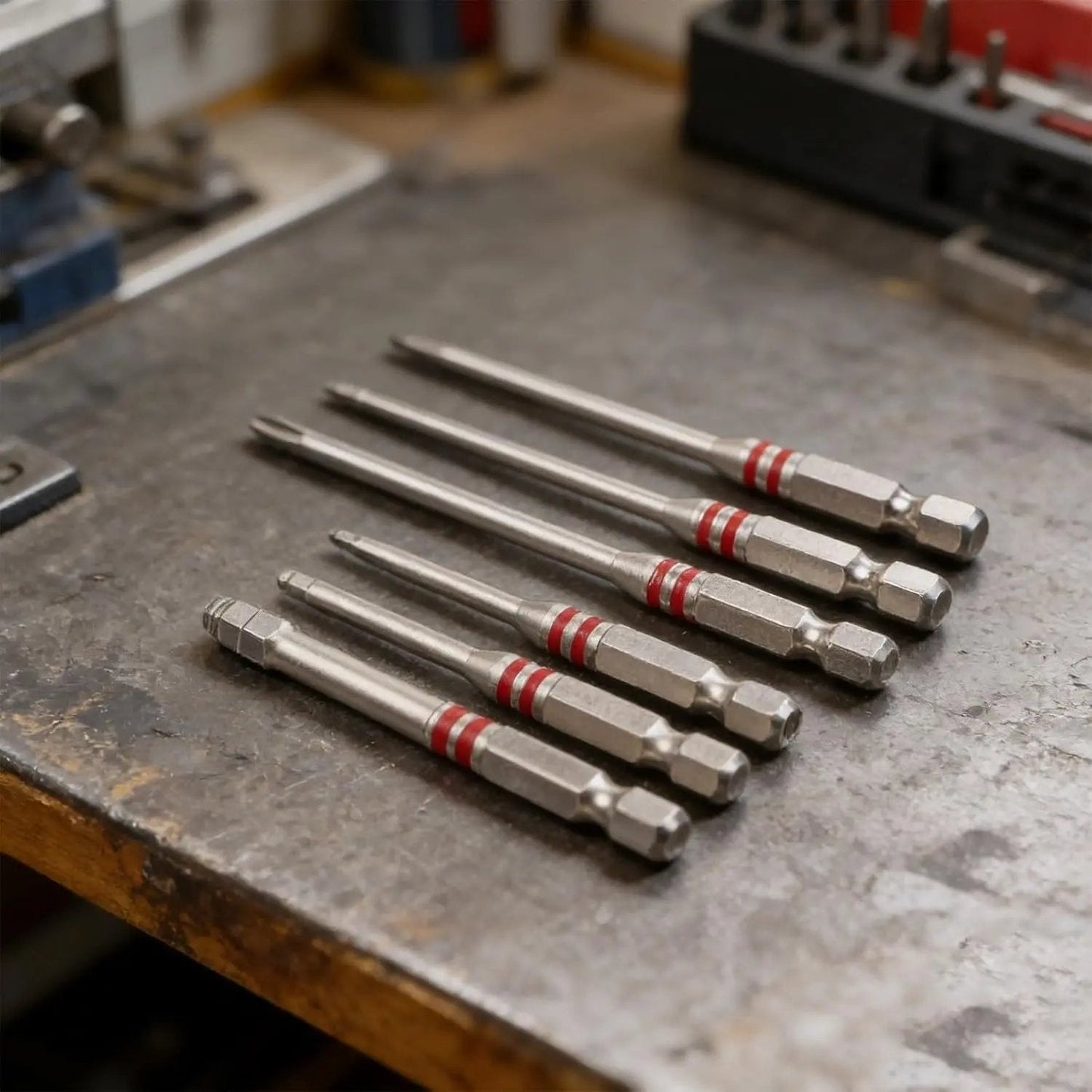 ✨🛠️Screwdriver Bits Set 6pcs with Magnetic Hex Shank Pagoda-Shaped Design in Multiple Sizes for Electric Drills and Wrenches
