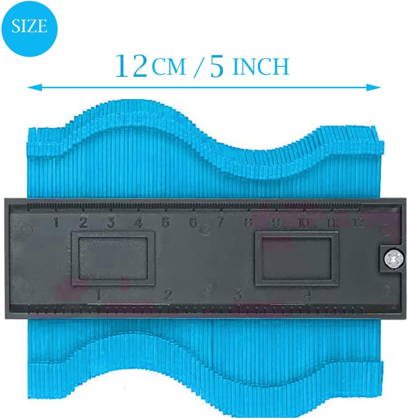 ⏳Time-Limited Special⏰Contour Gauge Profile Tool – Laminate Flooring Tools for Carpets, Tiles, Flower Strips – DIY Profile Gauge Duplicator Tool for Measuring, Marking, Duplicating and Installing