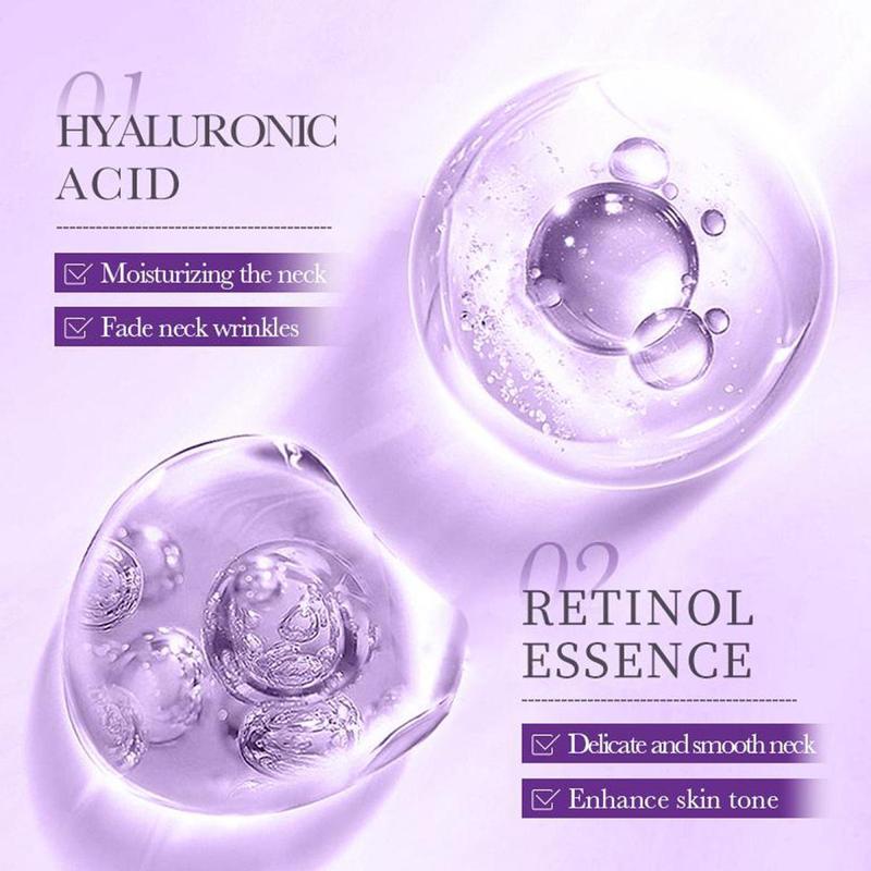 5-Roller Massage Neck Cream | Hyaluronic Acid + Vitamin C&E for Wrinkles & Double Chin