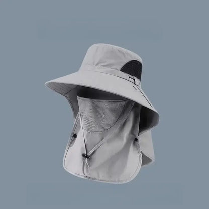 🌞Summer Fisherman's Hat Detachable Outdoor Sun-Protective Face Covering🏕️ (Adjustable & Lightweight Comfort & Unisex Fit)
