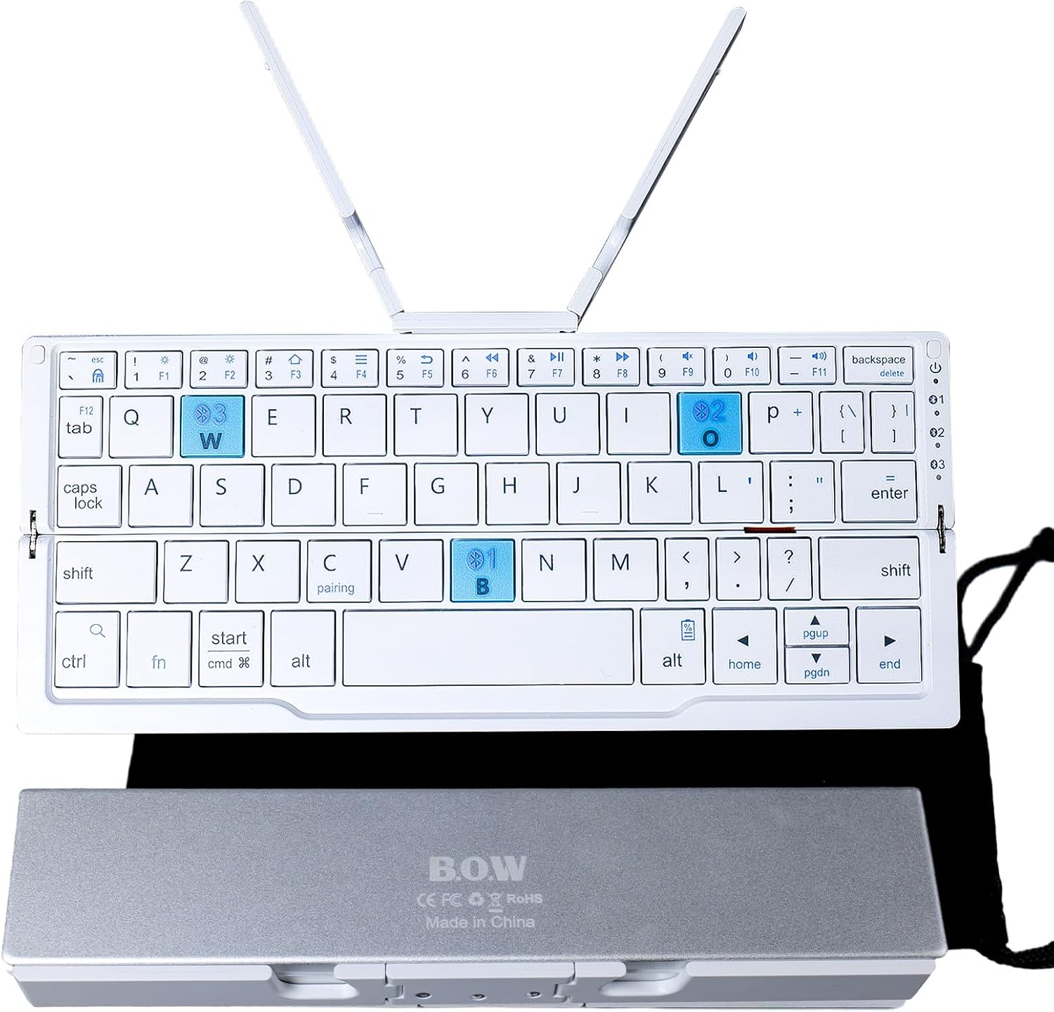 Foldable Bluetooth keyboard（pplicable to smart phones/ipads/tablets/PCS）