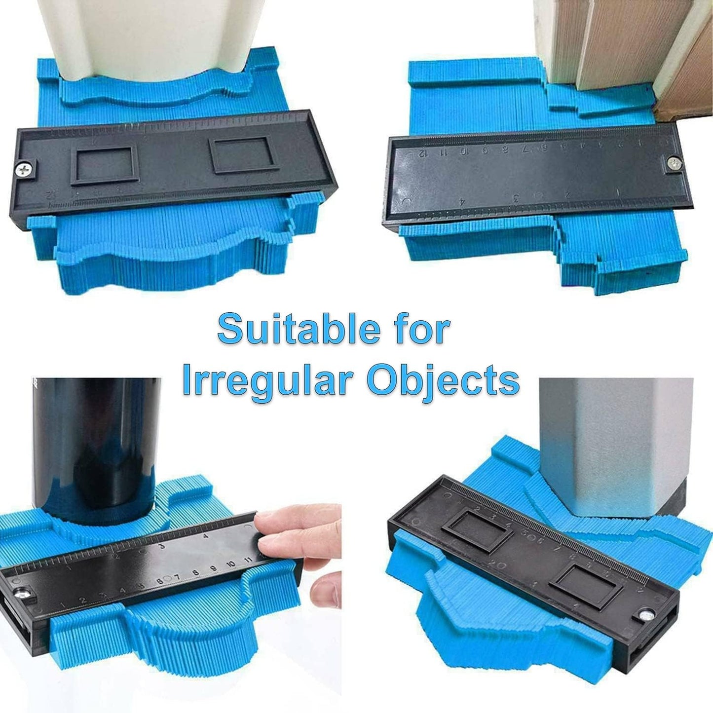 ⏳Time-Limited Special⏰Contour Gauge Profile Tool – Laminate Flooring Tools for Carpets, Tiles, Flower Strips – DIY Profile Gauge Duplicator Tool for Measuring, Marking, Duplicating and Installing