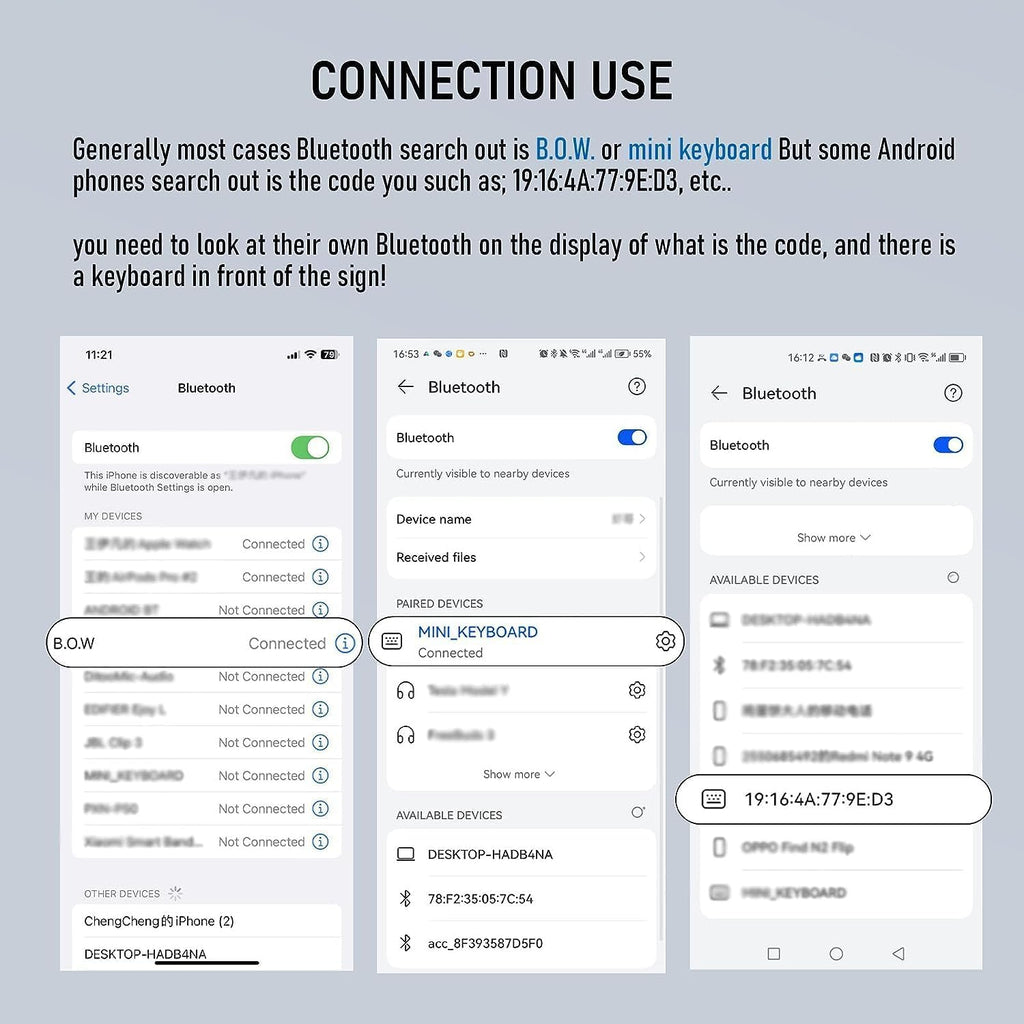 Foldable Bluetooth keyboard（pplicable to smart phones/ipads/tablets/PCS）