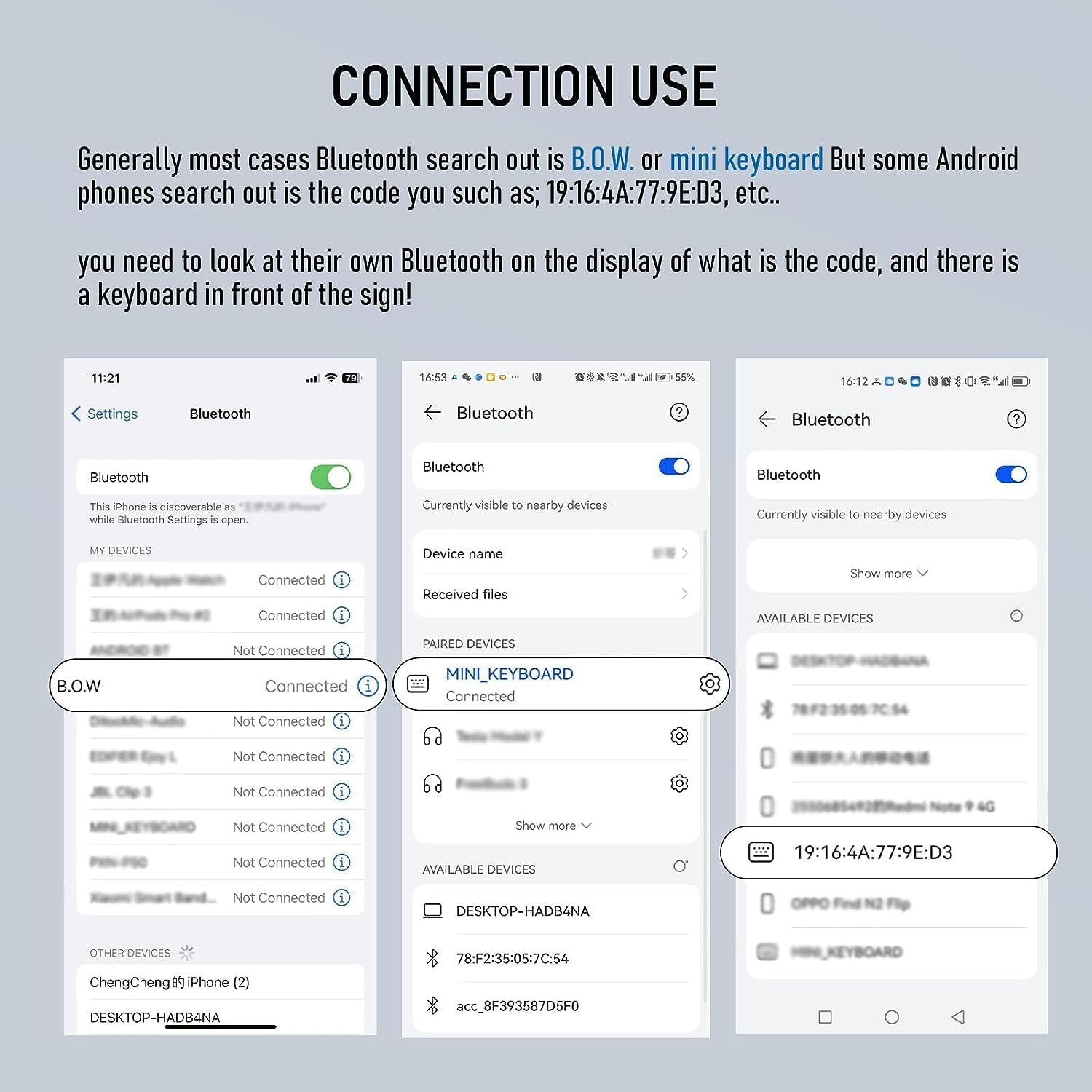 Foldable Bluetooth keyboard（pplicable to smart phones/ipads/tablets/PCS）