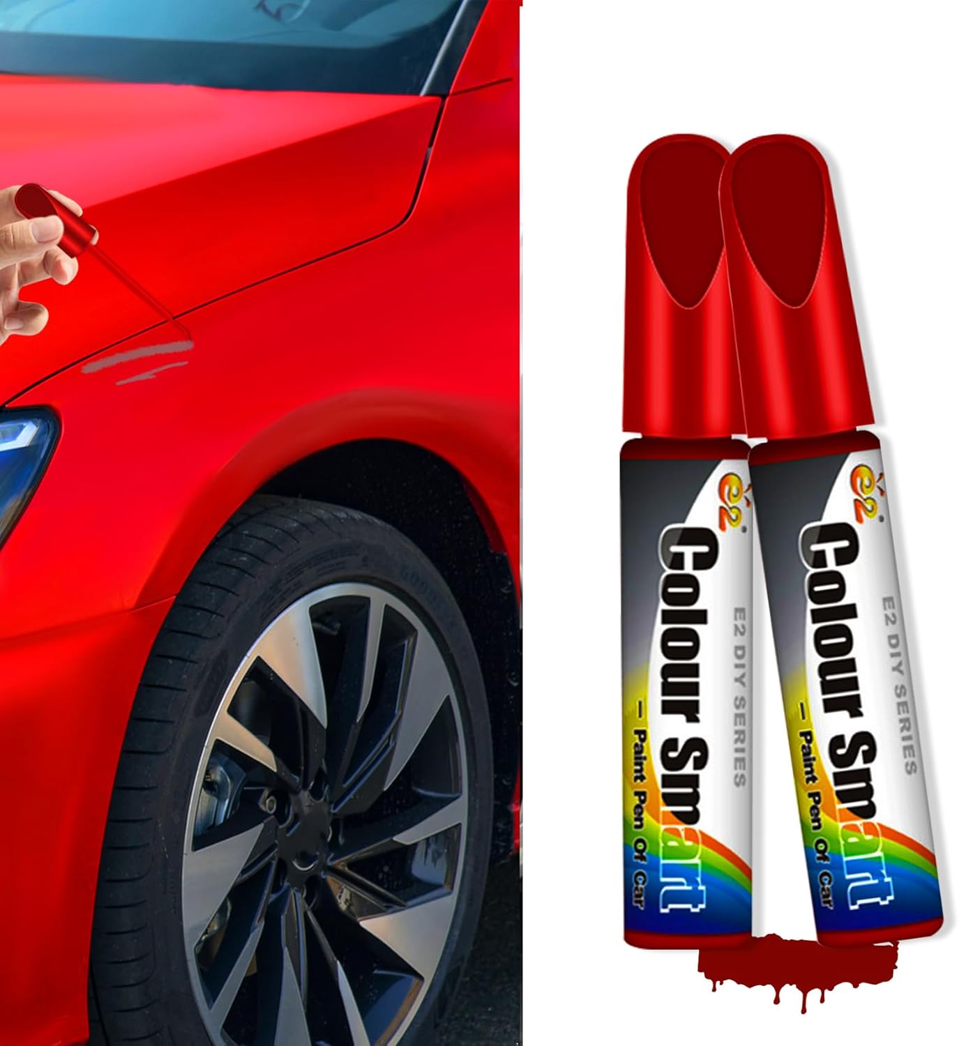 Car Touch Up Paint Pen - 2-in-1 Scratch Remover