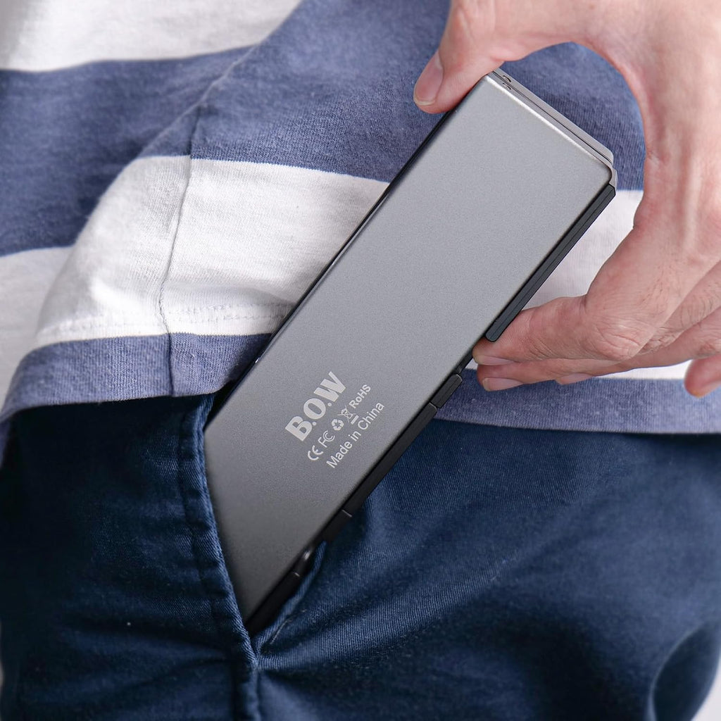 Foldable Bluetooth keyboard（pplicable to smart phones/ipads/tablets/PCS）