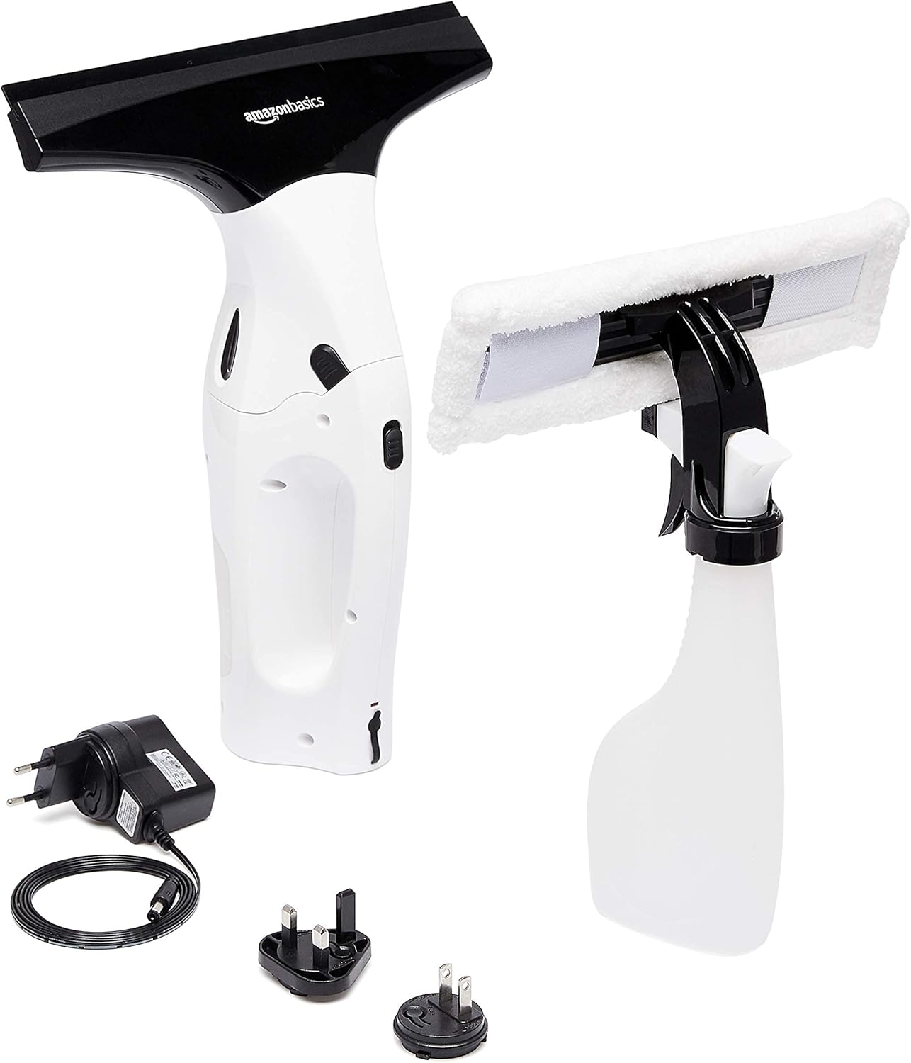 Cordless, rechargeable, automatic portable glass cleaner