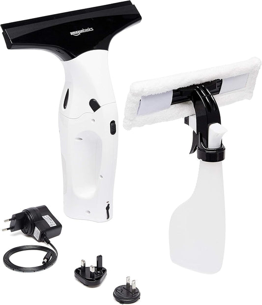 Cordless, rechargeable, automatic portable glass cleaner