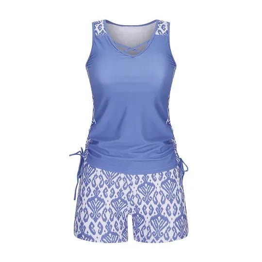 Women's Fashion Two-Piece Tankini Set