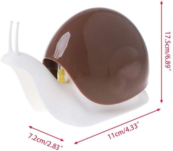 Creative snail-shaped hand sanitizer lotion is packaged in bottles