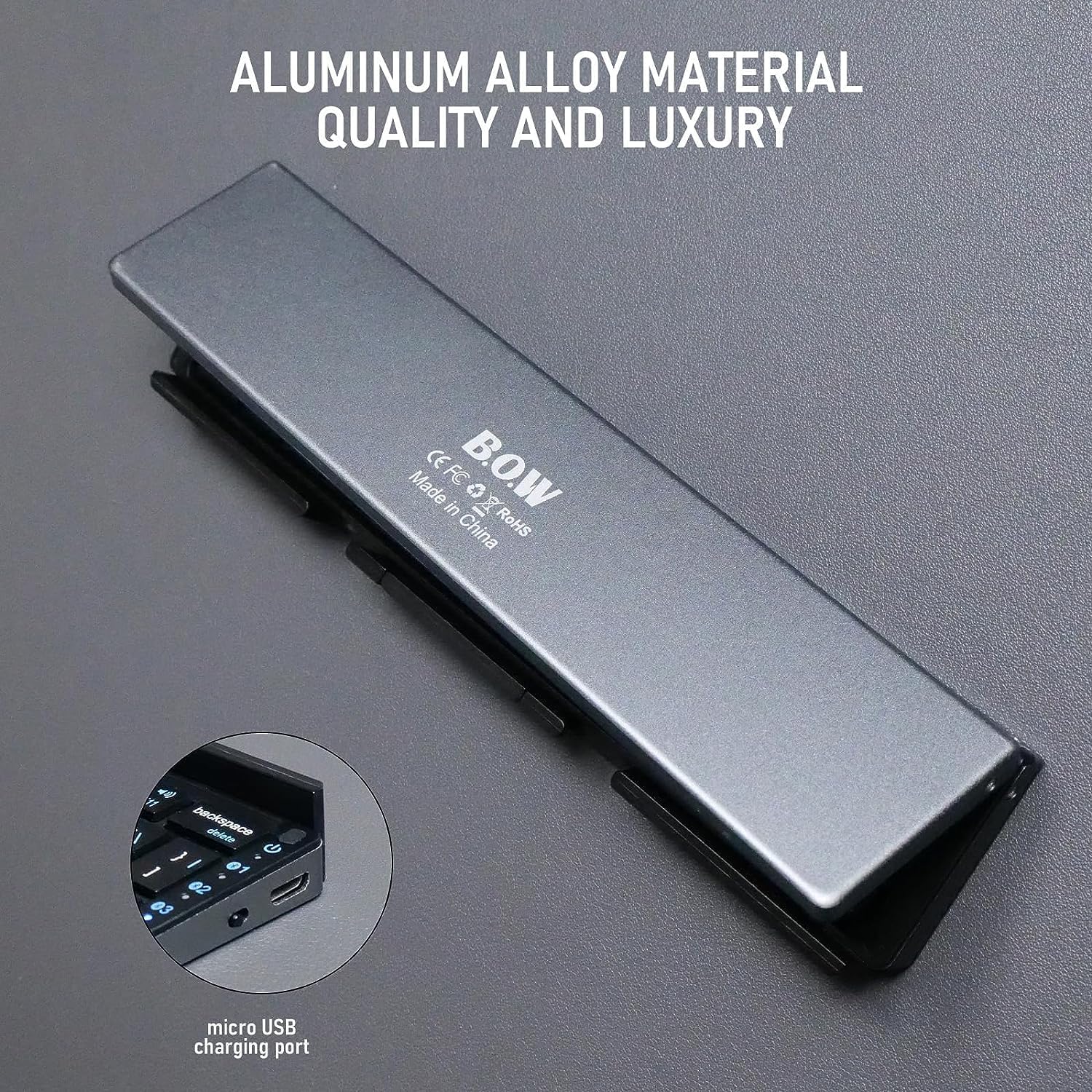 Foldable Bluetooth keyboard（pplicable to smart phones/ipads/tablets/PCS）