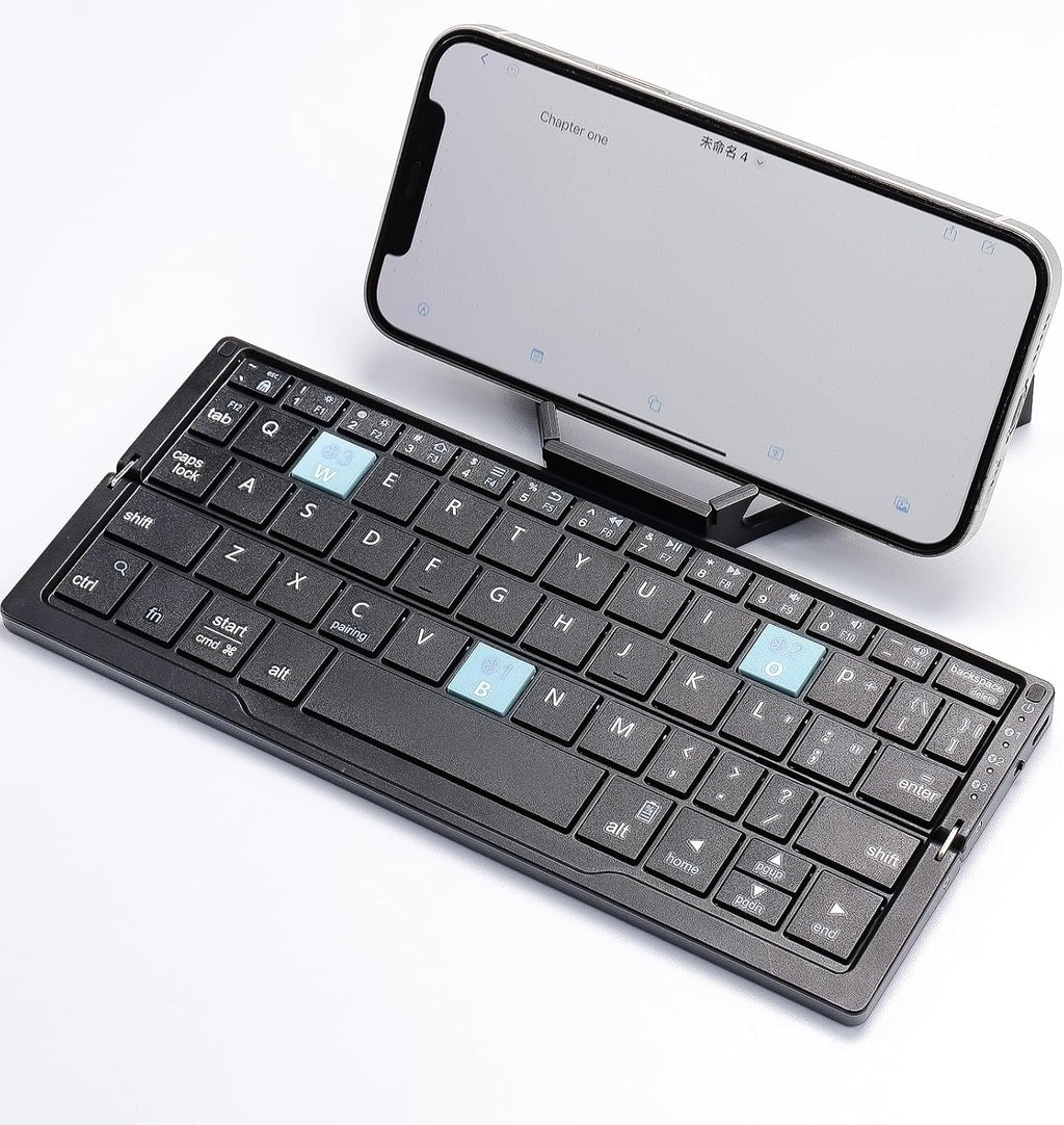 Foldable Bluetooth keyboard（pplicable to smart phones/ipads/tablets/PCS）