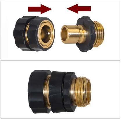 Garden water pipe quick connector