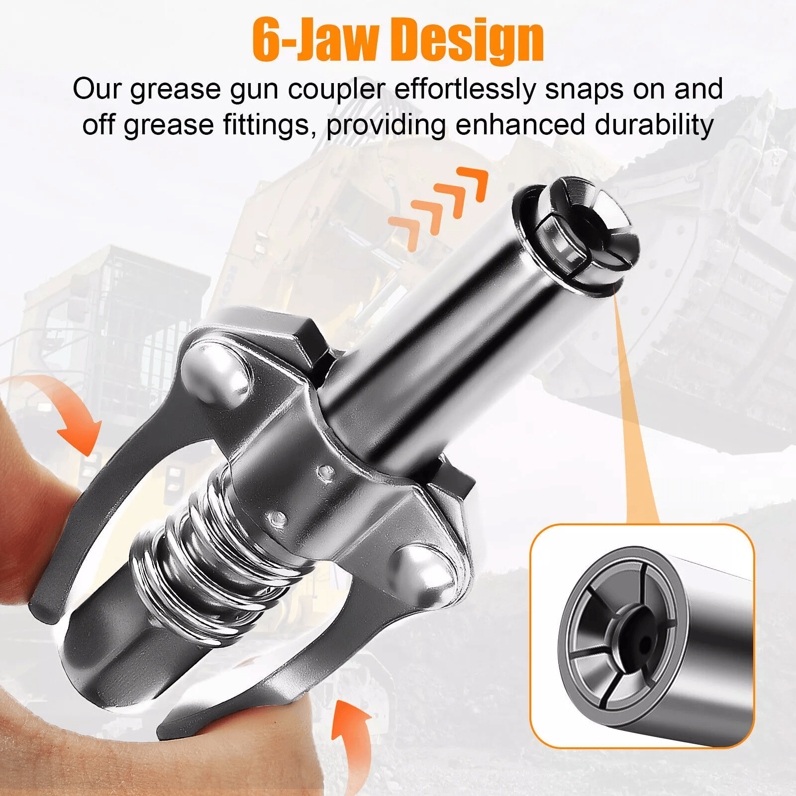 ✨LAST DAY ALERT 49% OFF🔥Double Handle High Pressure Quick Release Grease Coupler