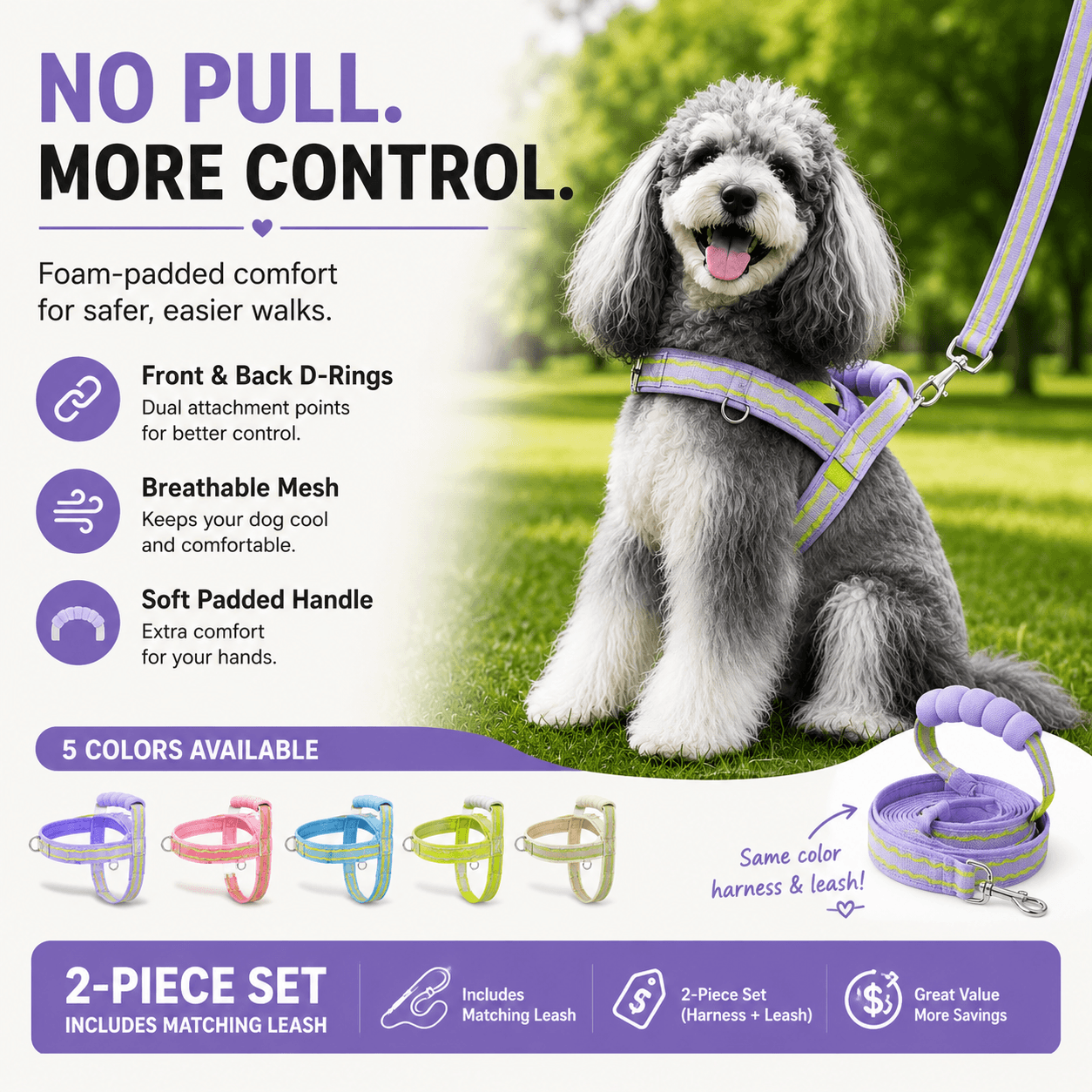 🐕Fashionable small-sized dog leash