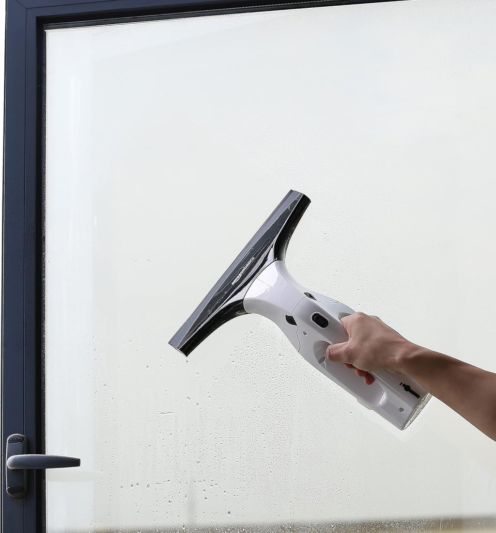 Cordless, rechargeable, automatic portable glass cleaner