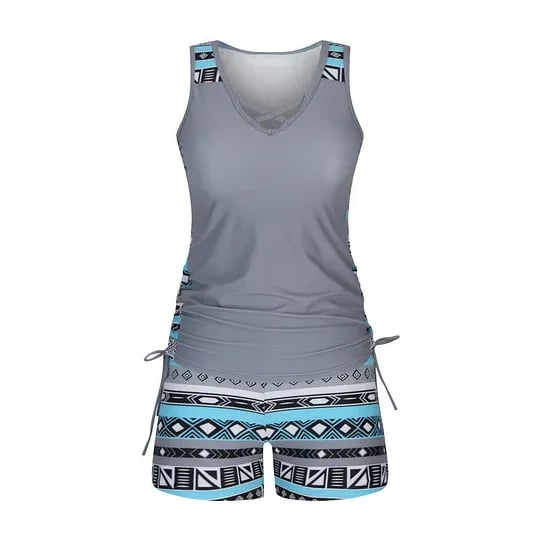 Women's Fashion Two-Piece Tankini Set
