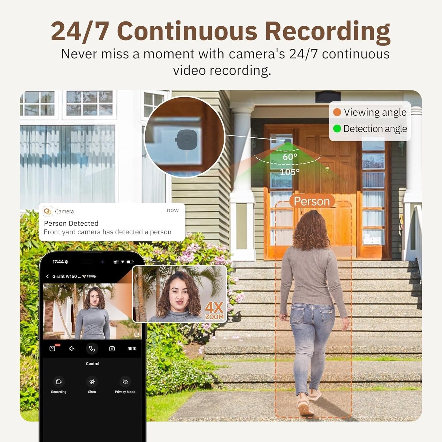 🎥 Color Night Vision 🌙 24/7 Recording & Smart Alerts 🚨 Easy Install! 🔒