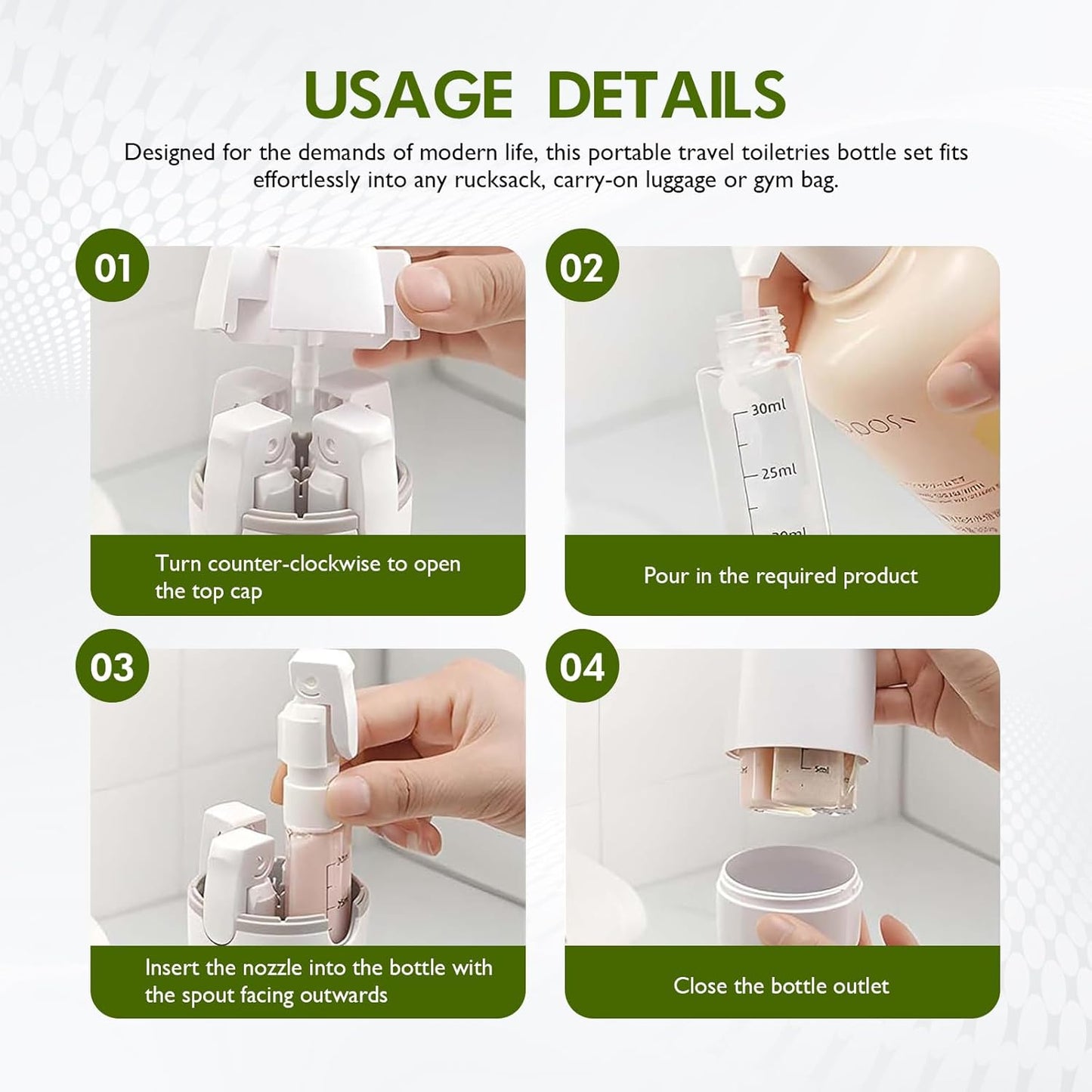💥4-in-1 Travel Dispenser