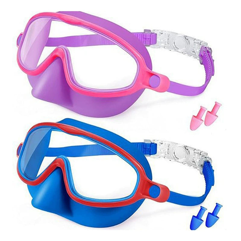🔥Hot Sale-HD children's large frame waterproof and anti-fog swimming goggles