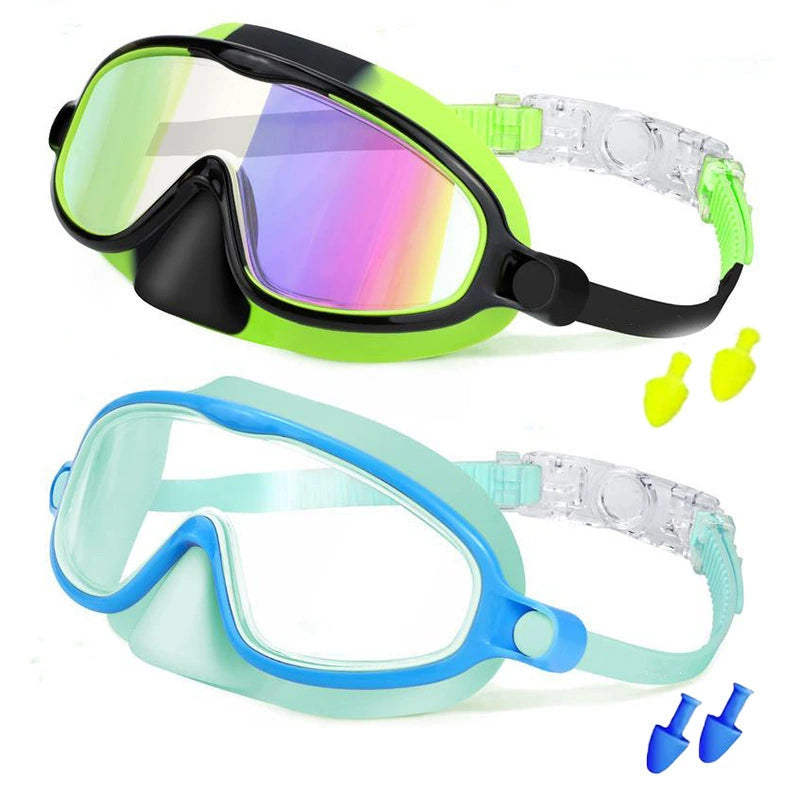 🔥Hot Sale-HD children's large frame waterproof and anti-fog swimming goggles