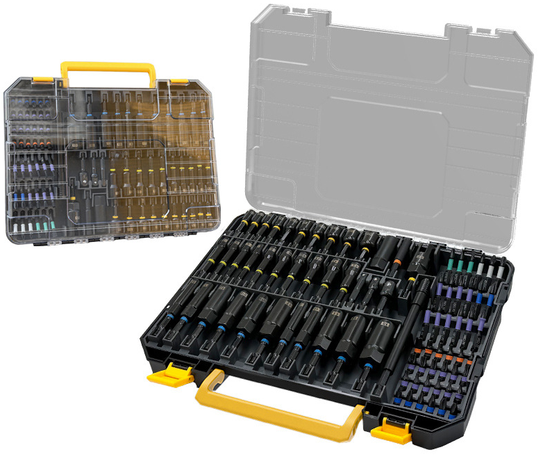 SEDY 41pcs Magnetic Impact Nut Driver Set, Metric & SAE, 2-in-1 Ratchet Wrench & Socket Kit