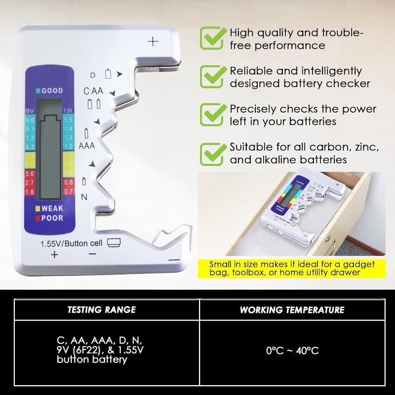 Digital Universal Battery Tester