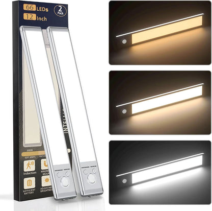 66LED Rechargeable Motion Sensor Under Cabinet Lights