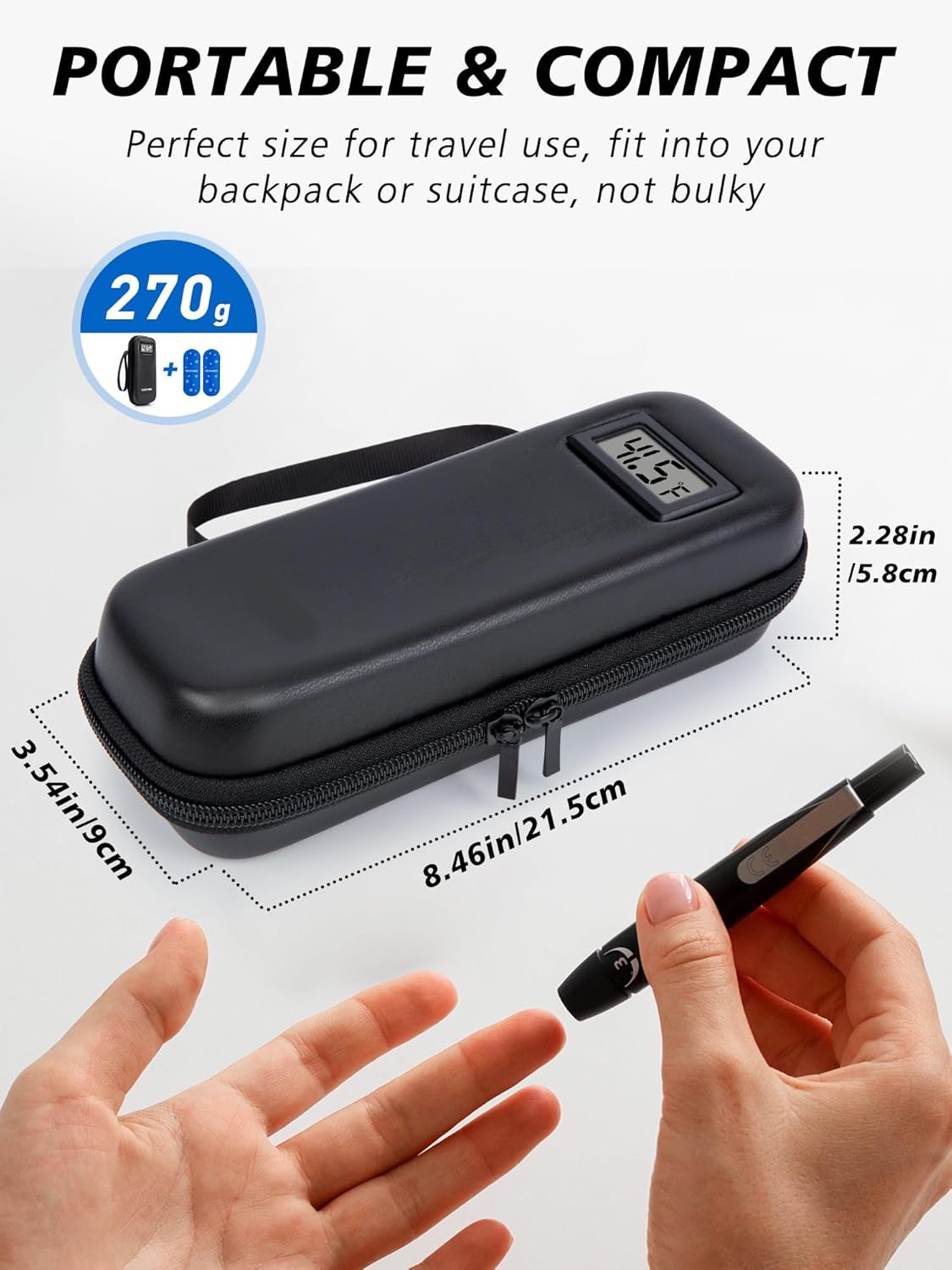 ✨LAST DAY ONLY 49% OFF🔥Insulin Cooler Travel Case with Temperature Display