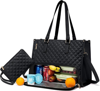 💼 The Ultimate 2-in-1 Tote Bag – Where Elegance Meets Functionality! 🍽️